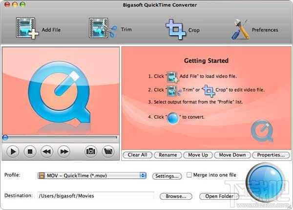 Bigasoft QuickTime Converter,Bigasoft QuickTime Converter For Mac下载,Bigasoft Qui