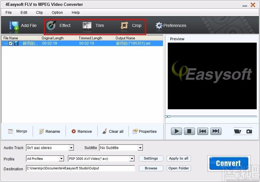 4Easysoft FLV to MPEG Video Converter下载,FLV转MPEG格式转换器